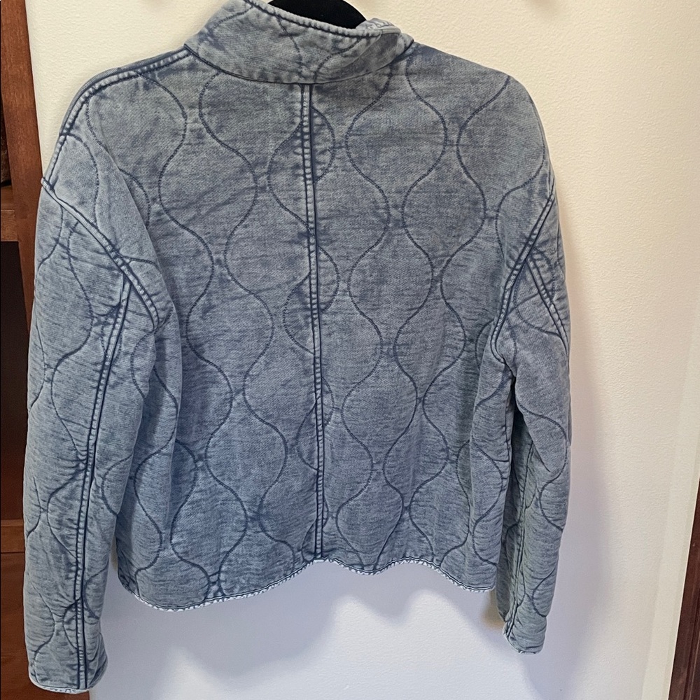Lucky Brand Blue Quilted Jacket S - Picture 3 of 3
